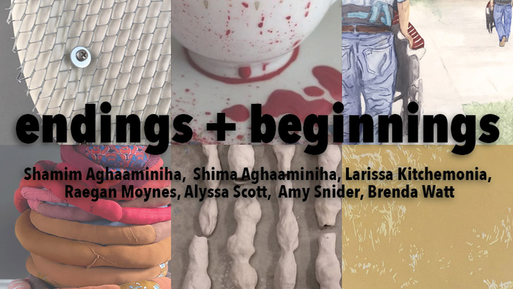 Shima Aghaaminiha, Shamim Aghaaminiha, Larissa Kitchemonia, Raegan Moynes, Alyssa Scott, Amy Snider, and Brenda Watt
April 10 - 24, 2021