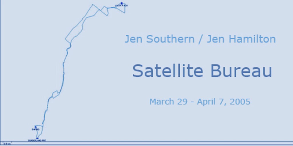 Satellite Bureau
Jen Southern and Jen Hamilton
March 29 - April 7, 9:00 am - 5:15 pm